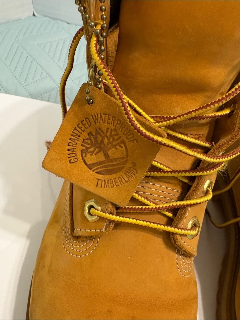 Classic Timberland 6 Inch Premium Boots Wheat Nubuck Size 5M